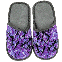 Danish fabric slippers size S (36-38) - Purple