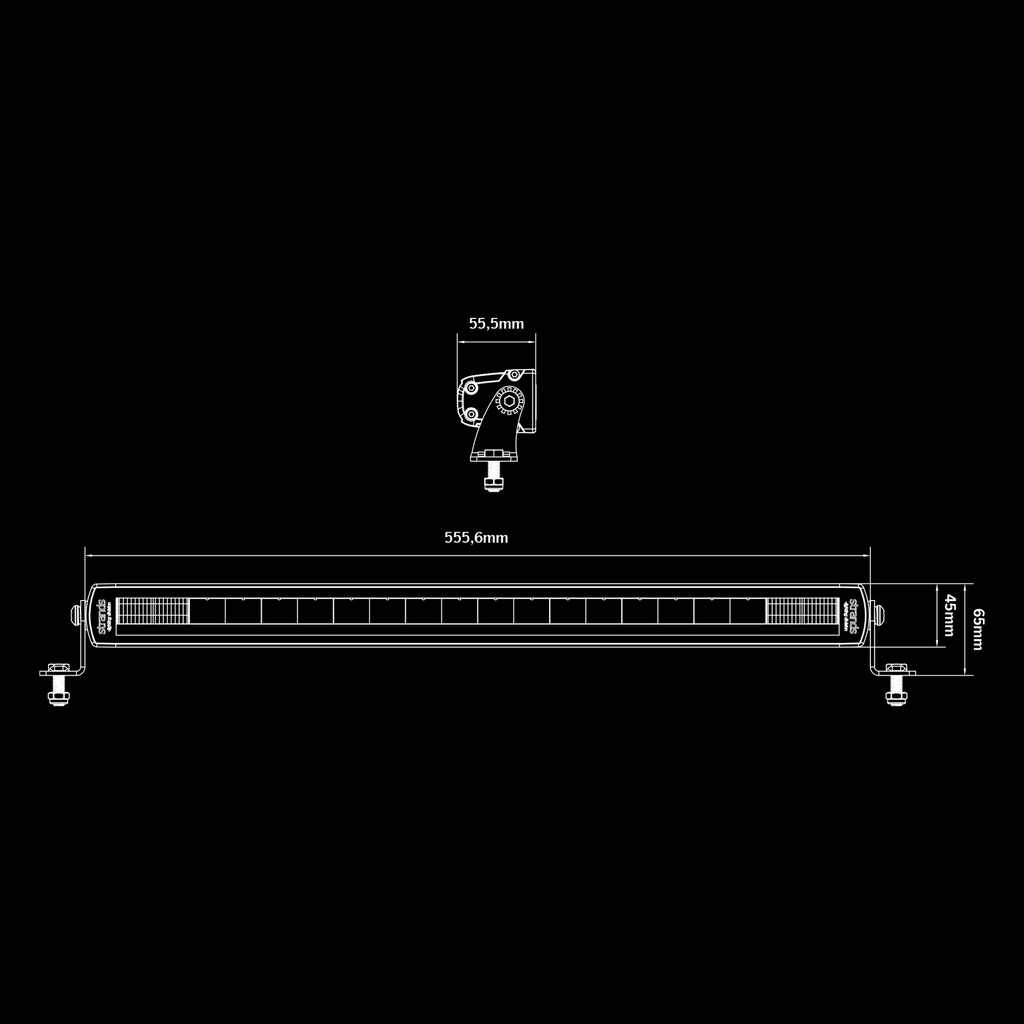 SIBERIA Single row LED BAR 22"