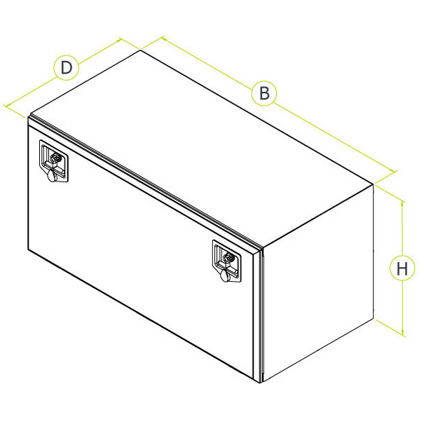 St. Steel Toolbox - W500xH400xD400mm