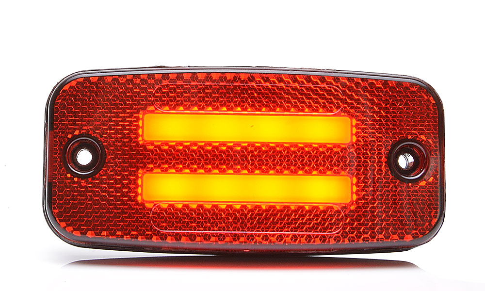 LED positionlight 'Two Lines' Red - 12-24V