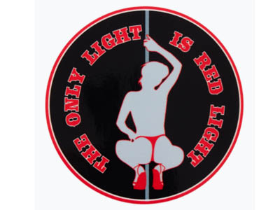 The Only Light is Redlight - Sitting - Sticker