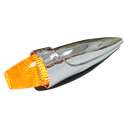 Chrome Torpedo Roof Marker Light - Amber