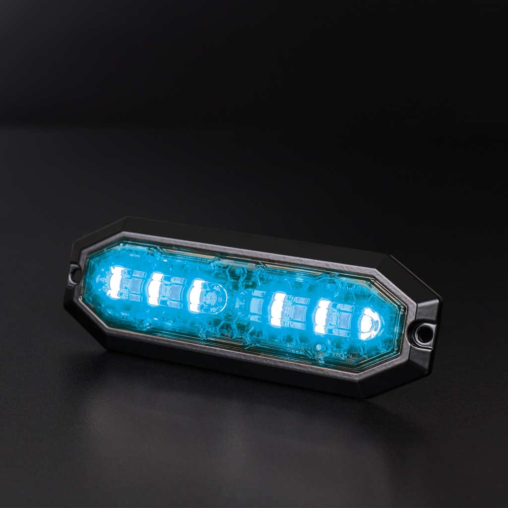 LED strobe 12/24V - orange/blue