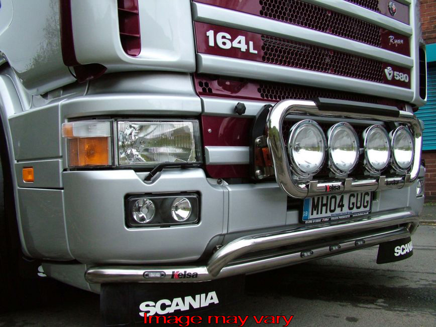 LoBar St. Steel Scania 4 Serie LOBAR KUNSTSTOF BUMPER - 5 White LED