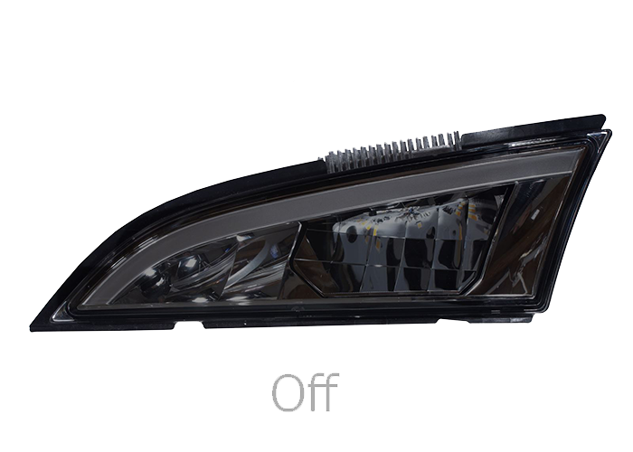 DUO LED position light + strobe for grill spotlight Scania R/S NextGen from 2023