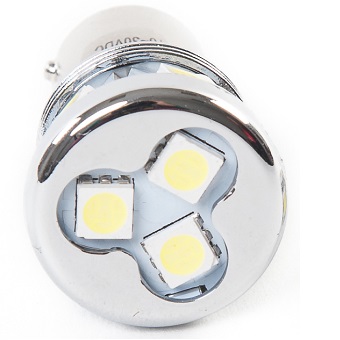 BA15s 8 SMD LED's (2 Pc's) - Amber