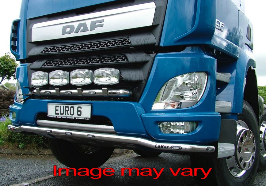 LoBar Aluminum for DAF CF Euro 6 - Construction Bumper - 7 Amber LED