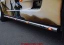 SideBars Aluminum DAF XF95 2003+ WIELBASIS 3800MM - 5 Amber LED