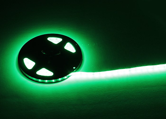 LED strip green 4,8W 60LED per meter 5m 24V (divisible) 
