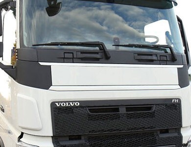 Front panel Volvo FHIV  -  AD4080 ABS plastic - VOLVO WINTER WHITE 1103 Incl. double side adhesive tape