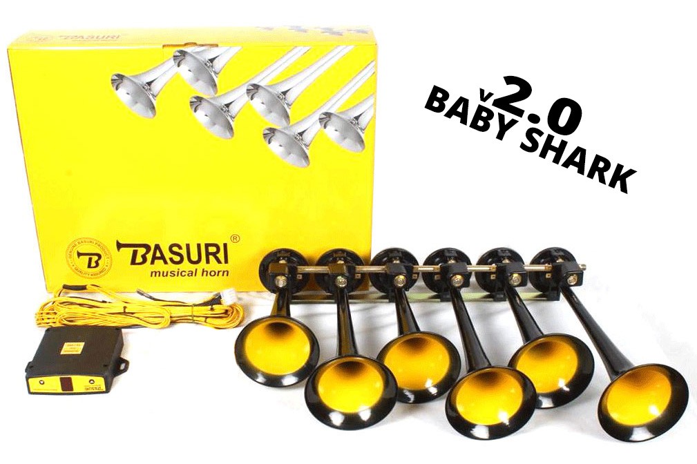 Basuri Baby Shark Air Horn 2.0 12/24V - 19 European Melodies