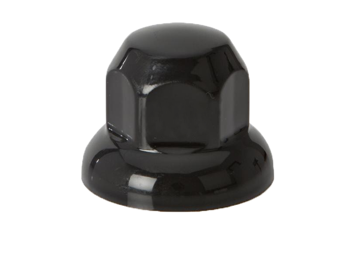 (32mm) Plastic black wheel nut caps (20 pieces)