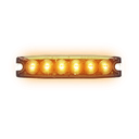 6-LED Ultra Thin Strobe Amber 12V/24V