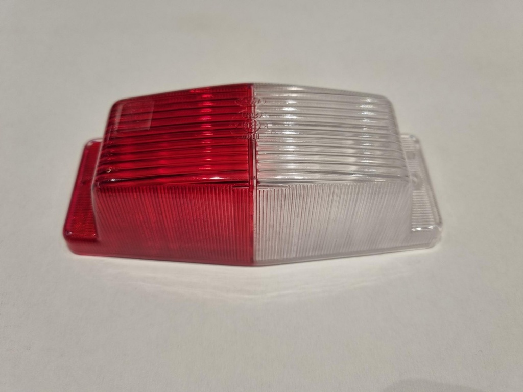 Clear/Red Double Burner Lens