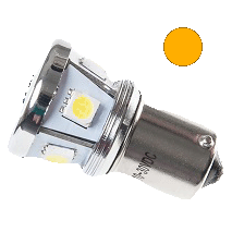 BA15s 8 SMD LED's (2 Pc's) - Amber