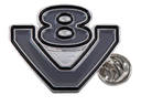 V8 Logo - Pin