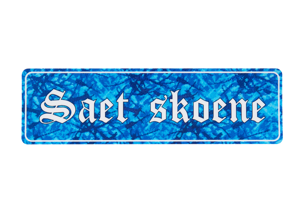 Saet Skoene - Blue - Sticker