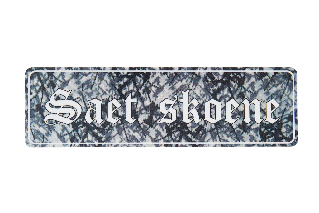 Saet Skoene - Grey - Sticker