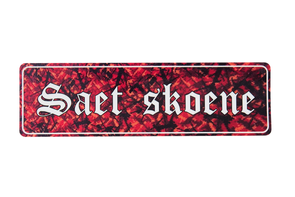 Saet Skoene - Red - Sticker