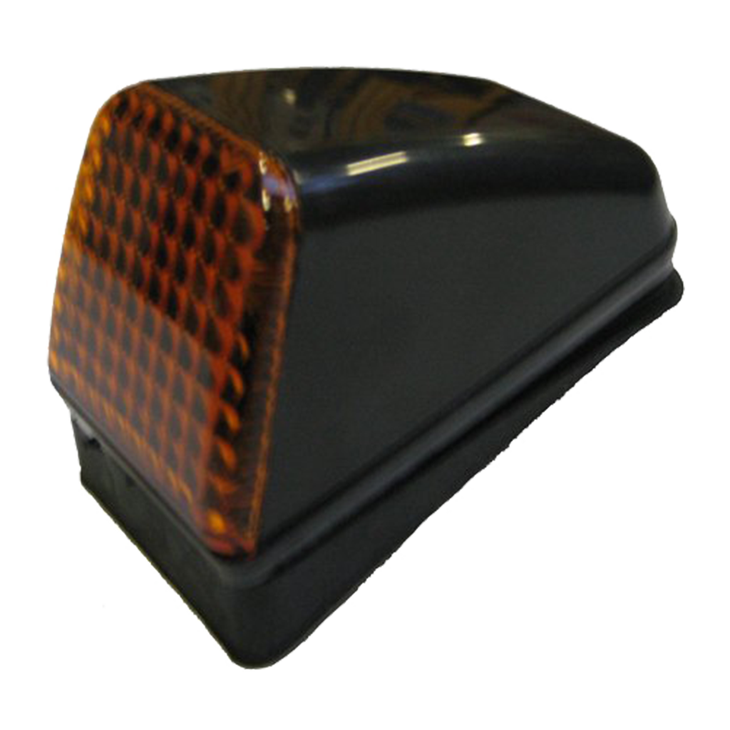 LED Roof Marker Light - Flat Rubber - Amber Lens