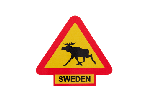 [500354] Warning Moose - Sticker