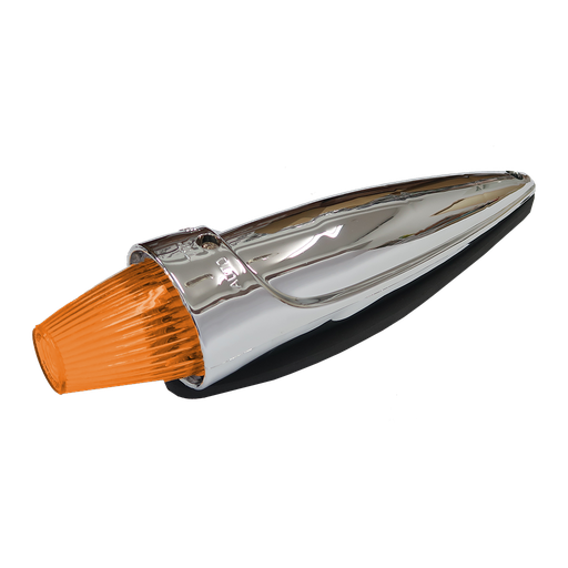 [1100732A-LED] Top Lamp LED Torpedo Chrome - Amber