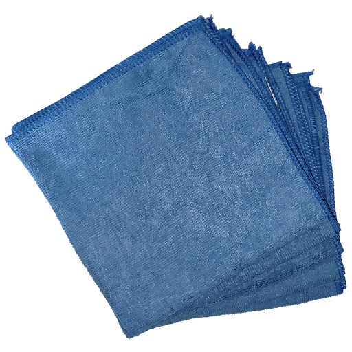 [50300106] Set (5 Pieces) Microfibre Cloths - Blue
