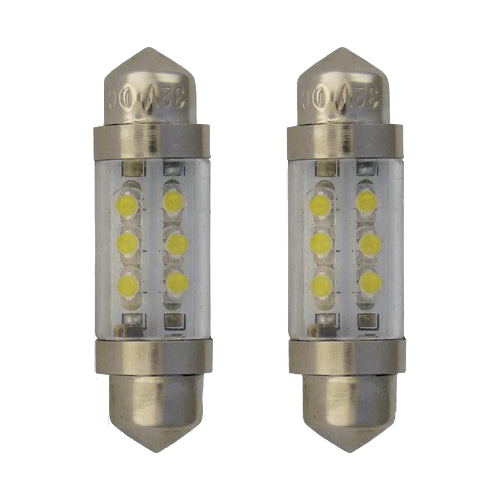 [201F3632VW] SV8.5 4 LED's (2 Pc's) - White