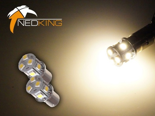 [2607015WW] BA15s 9 SMD LED's (2 Pc's) - White