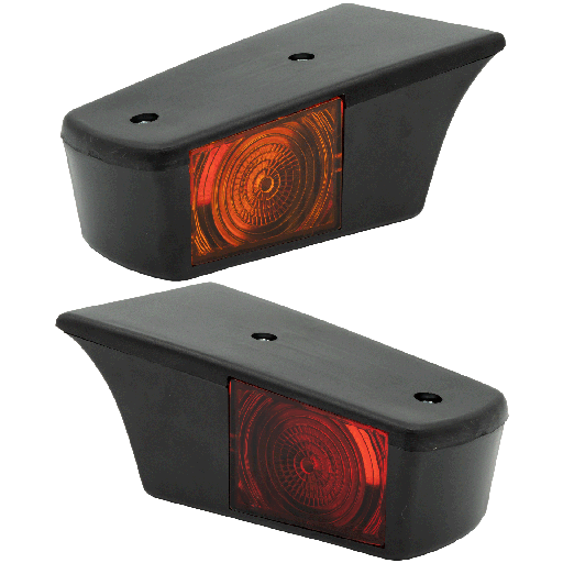 [26060256] Old School Roof Marker Light Scania 2-Series Red-Amber